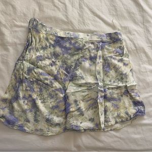Zara Tie Die Mini Skirt